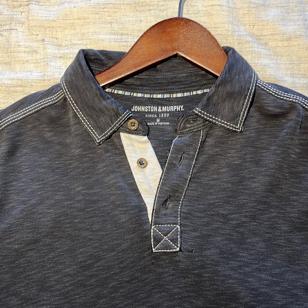 Johnston & Murphy black polo